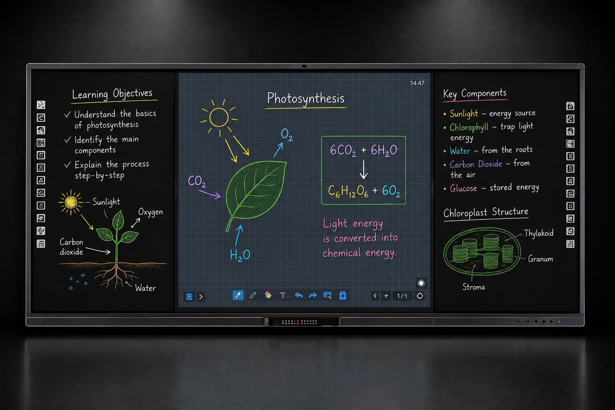 LED Recordable Smart Blackboard