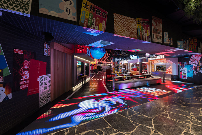 Piso de LED para varejo