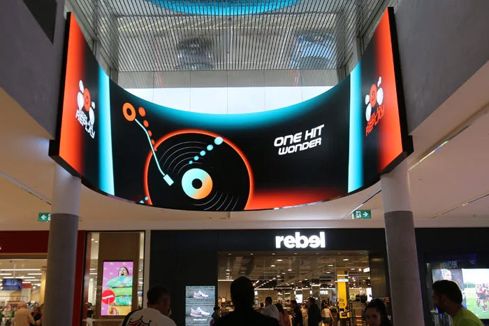 Parede de LED para Shopping Center