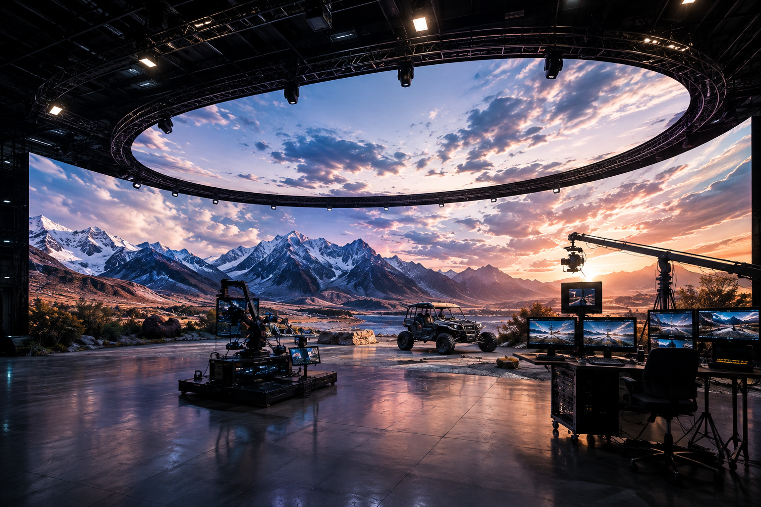 Large-format curved LED technology is enabling increasingly immersive and flexible virtual production environments.