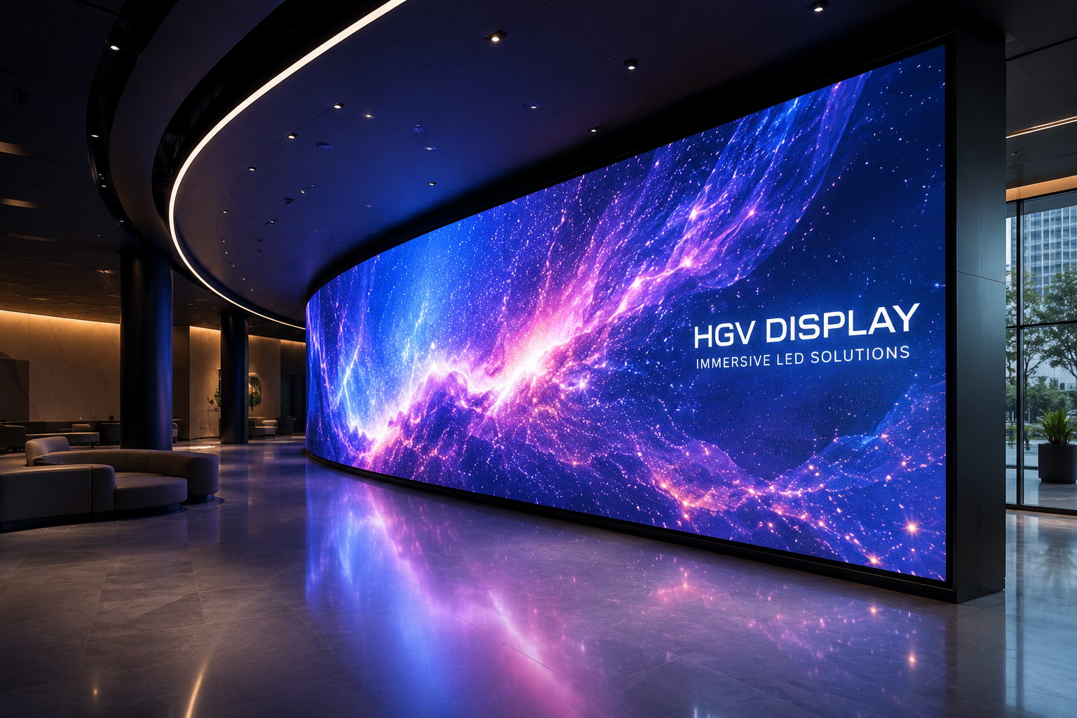 Large Indoor COB Curved Displays Set a New Benchmark for Immersive LED