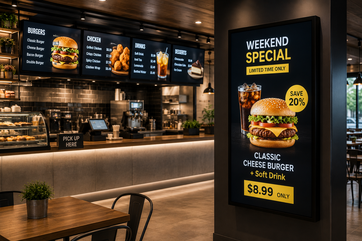 Digital Menu & Promotional Displays